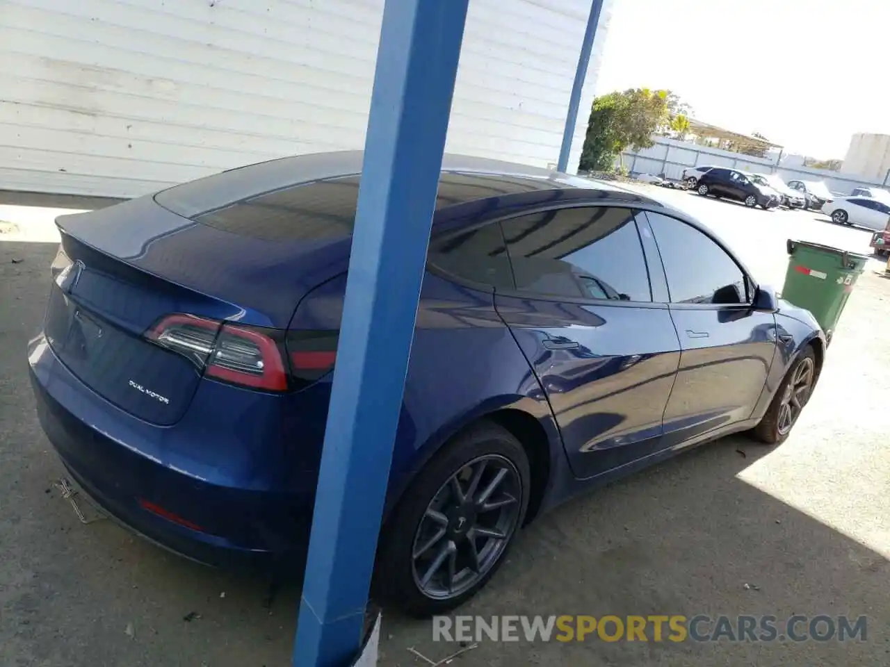 4 Photograph of a damaged car 5YJ3E1EB0MF003664 TESLA MODEL 3 2021