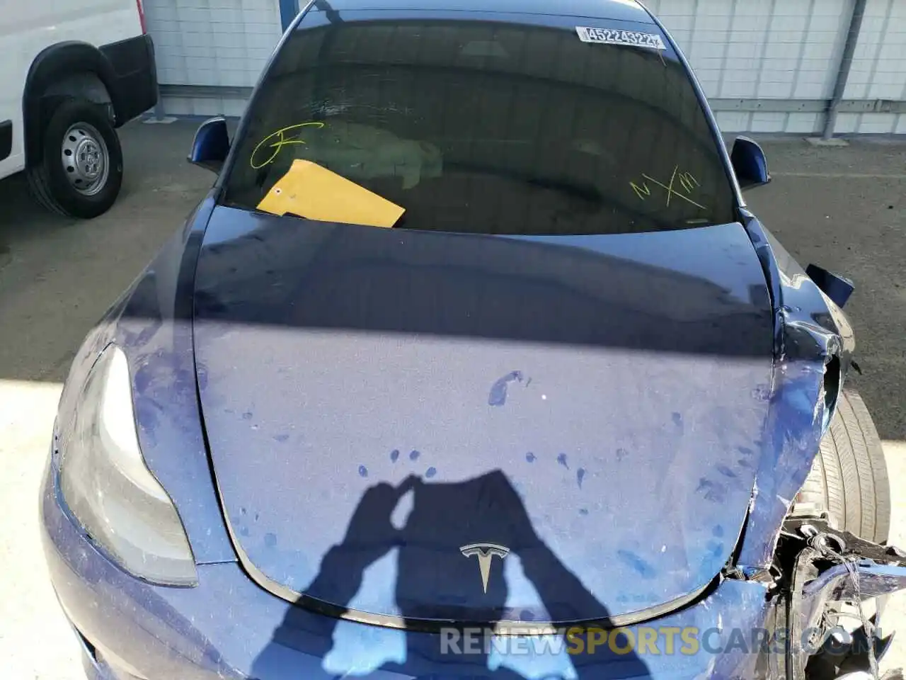 7 Photograph of a damaged car 5YJ3E1EB0MF003664 TESLA MODEL 3 2021