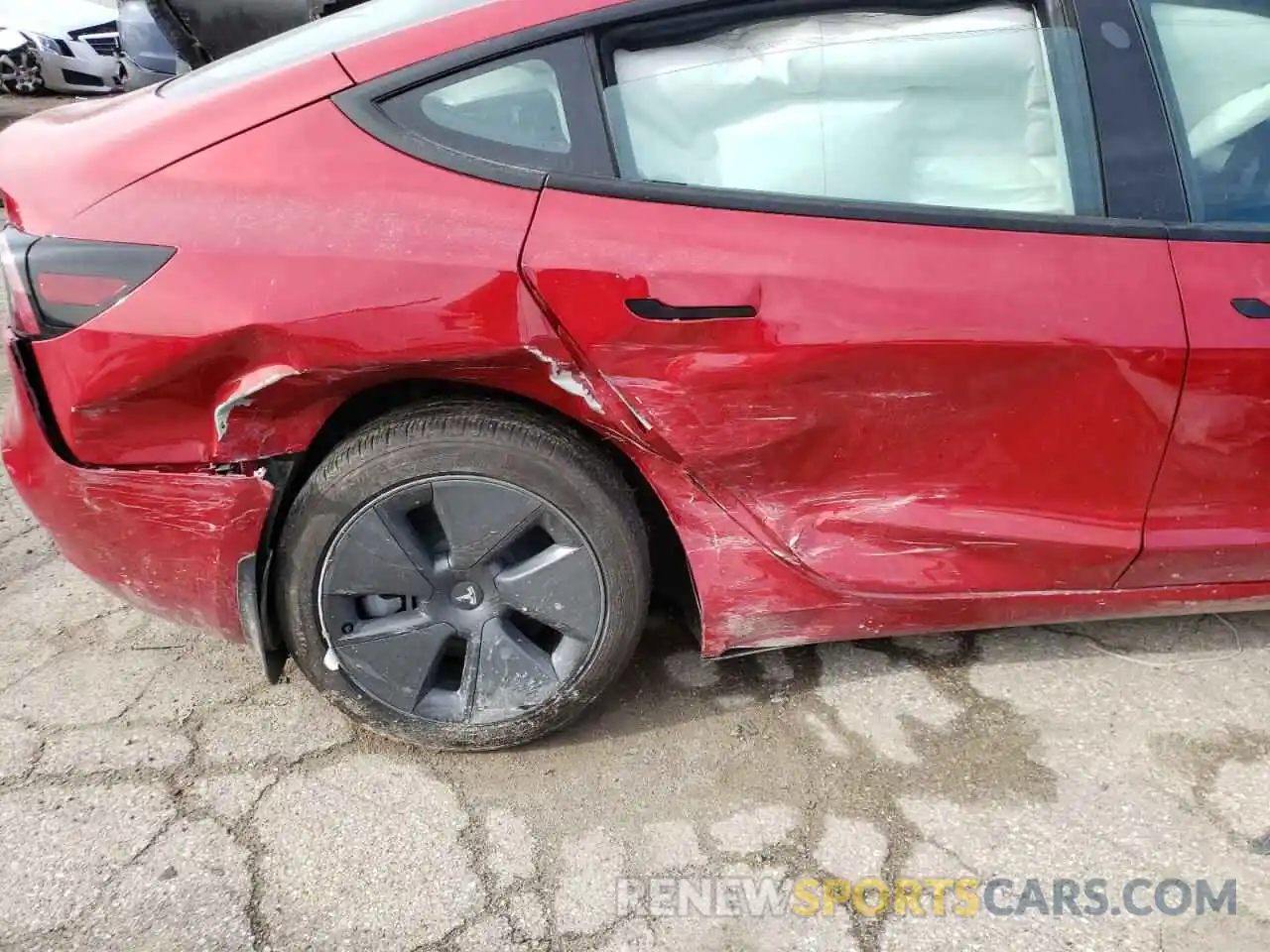 9 Photograph of a damaged car 5YJ3E1EB0MF029472 TESLA MODEL 3 2021