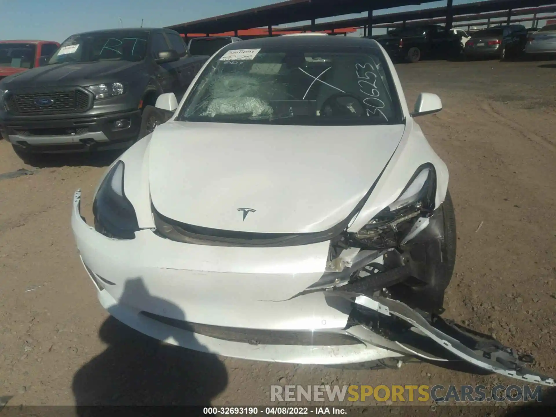 10 Photograph of a damaged car 5YJ3E1EB0MF057191 TESLA MODEL 3 2021