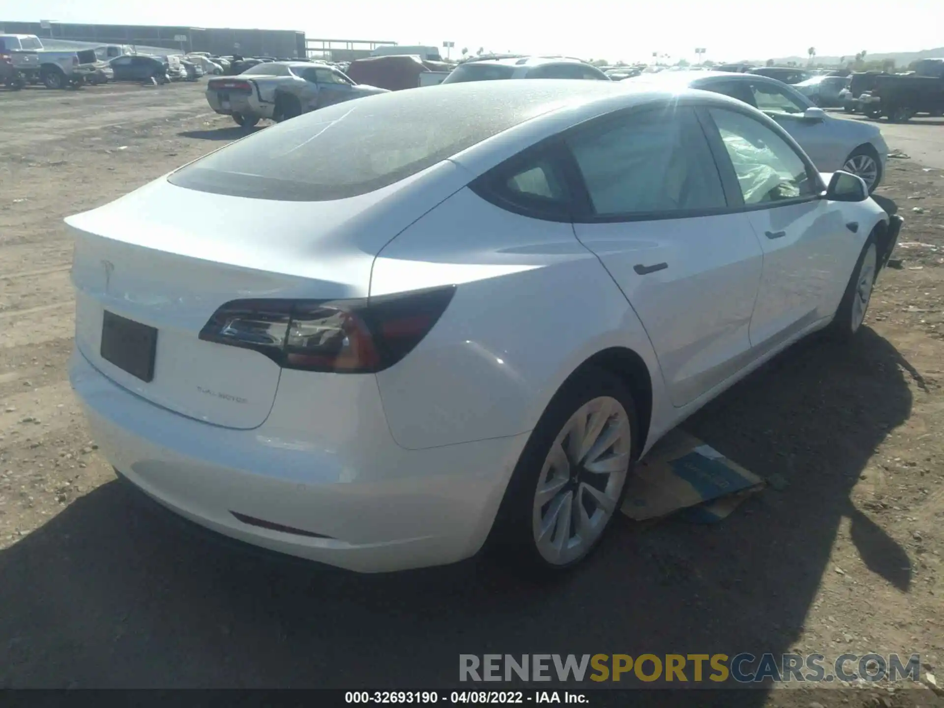 4 Photograph of a damaged car 5YJ3E1EB0MF057191 TESLA MODEL 3 2021