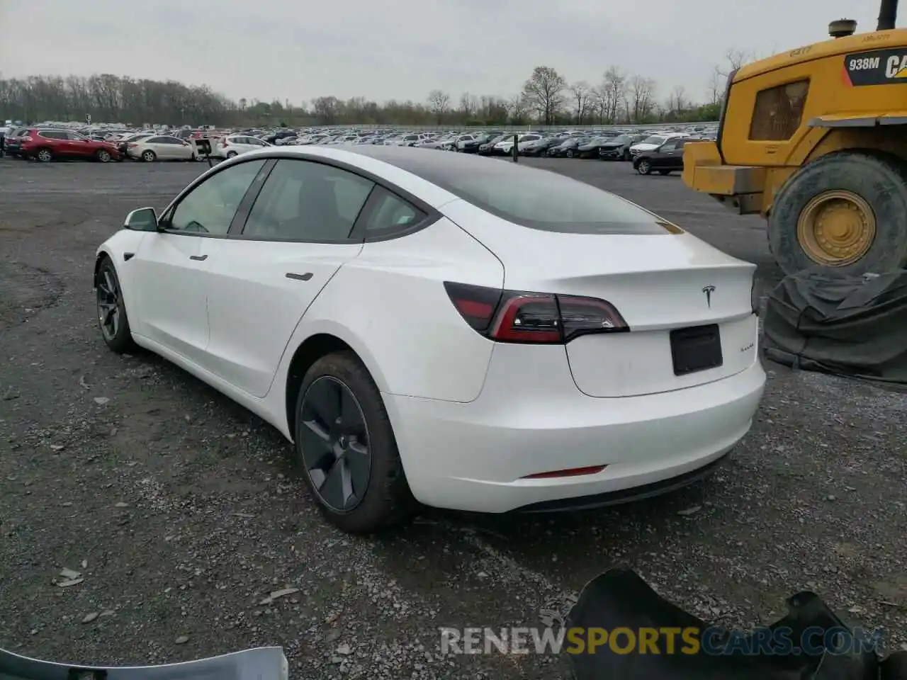 3 Photograph of a damaged car 5YJ3E1EB0MF063248 TESLA MODEL 3 2021