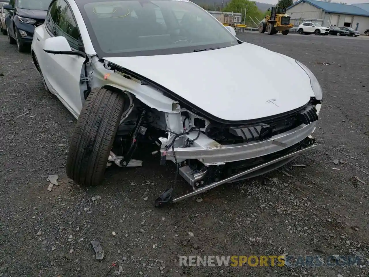 9 Photograph of a damaged car 5YJ3E1EB0MF063248 TESLA MODEL 3 2021