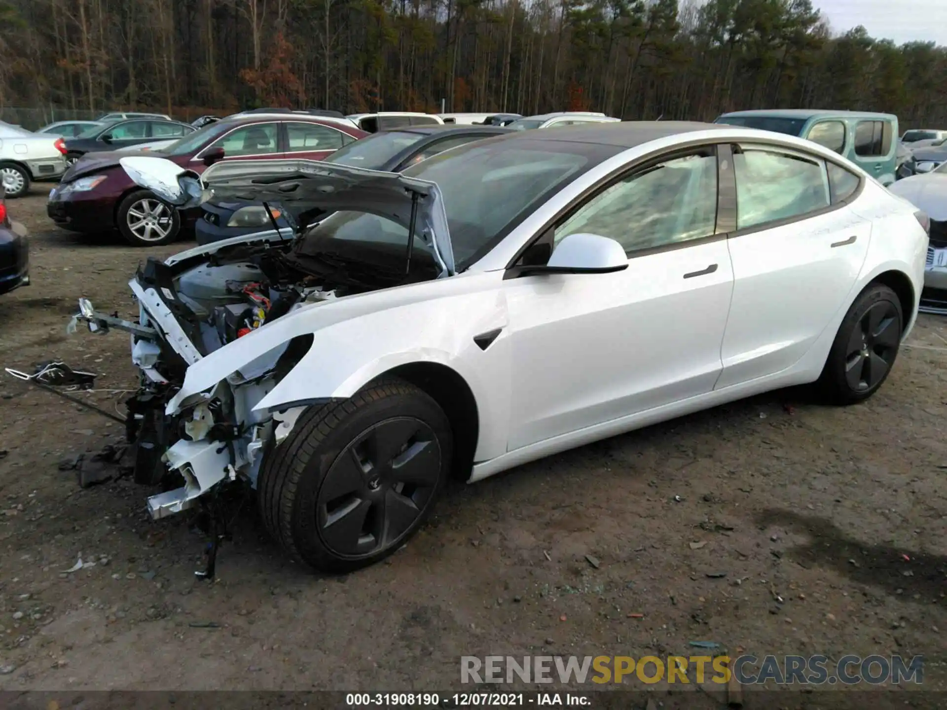 2 Photograph of a damaged car 5YJ3E1EB0MF079269 TESLA MODEL 3 2021