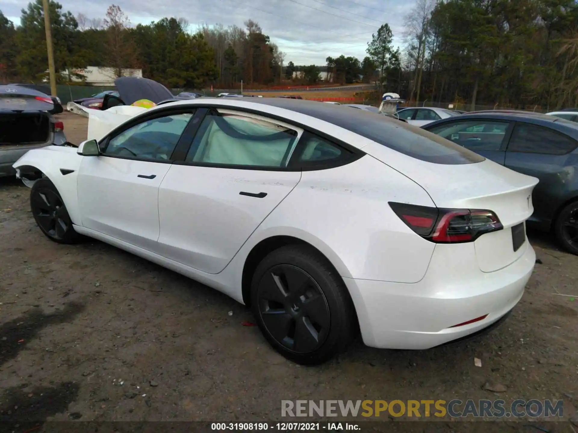 3 Photograph of a damaged car 5YJ3E1EB0MF079269 TESLA MODEL 3 2021