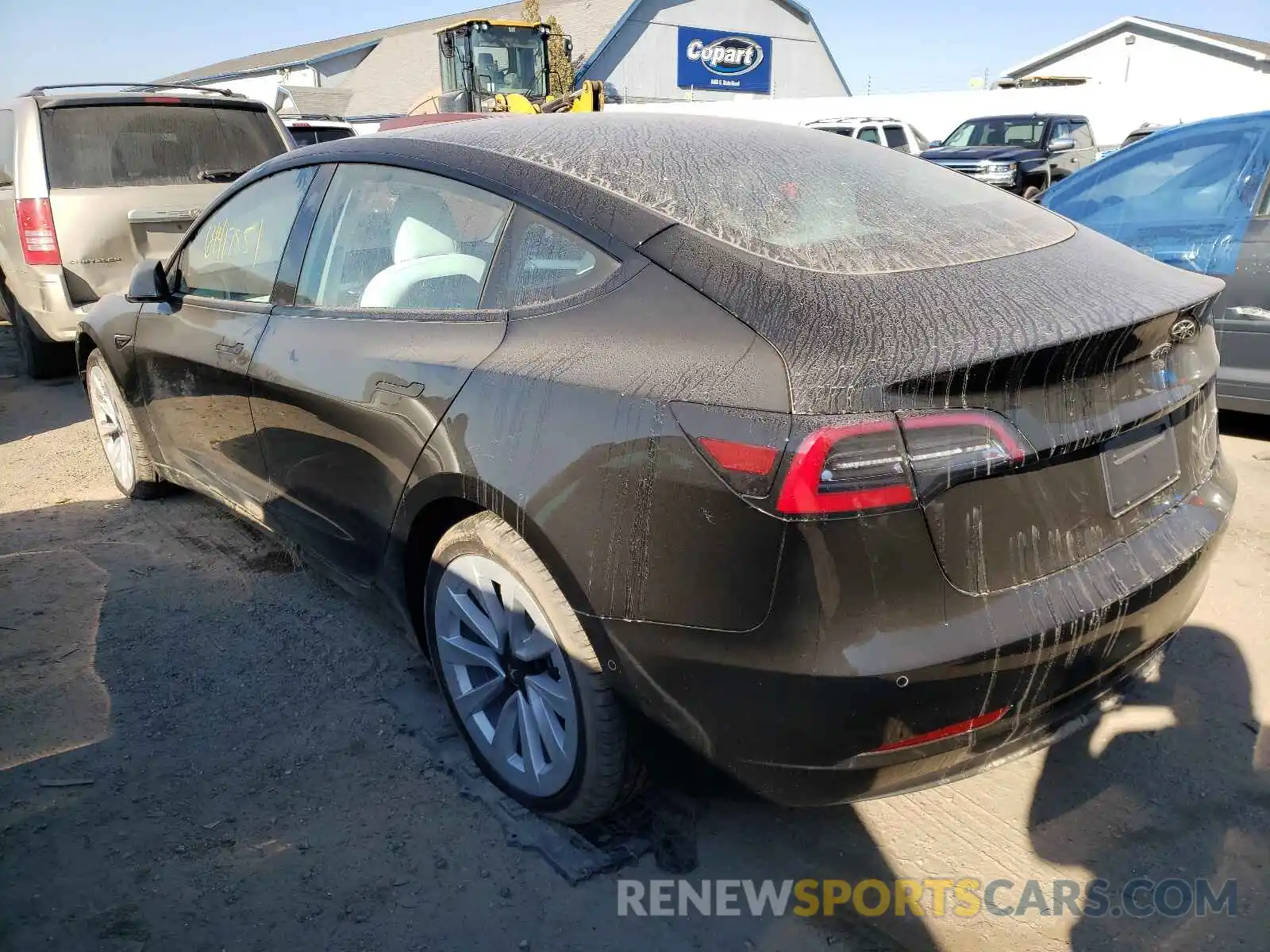 3 Photograph of a damaged car 5YJ3E1EB0MF084665 TESLA MODEL 3 2021