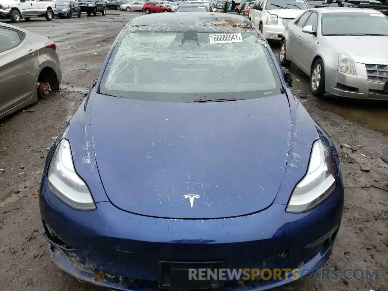 9 Фотография поврежденного автомобиля 5YJ3E1EB0MF836834 TESLA MODEL 3 2021