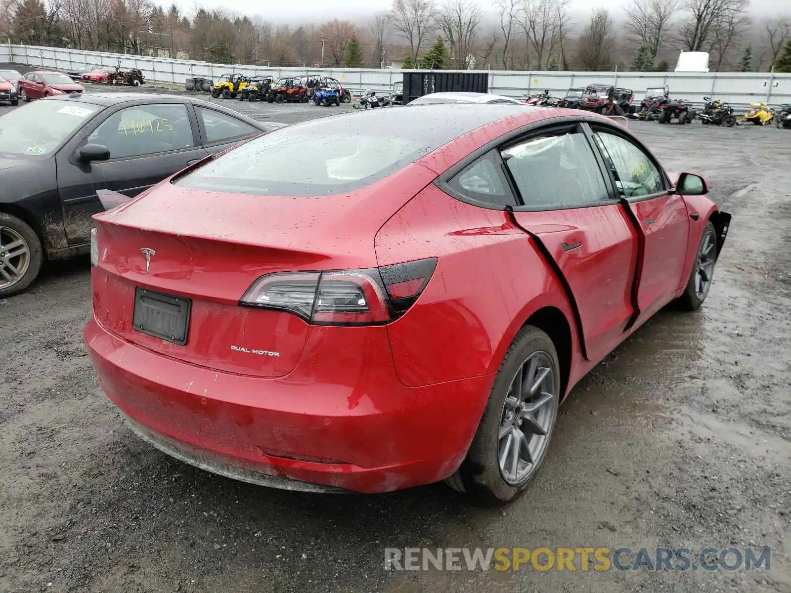 4 Photograph of a damaged car 5YJ3E1EB0MF838132 TESLA MODEL 3 2021