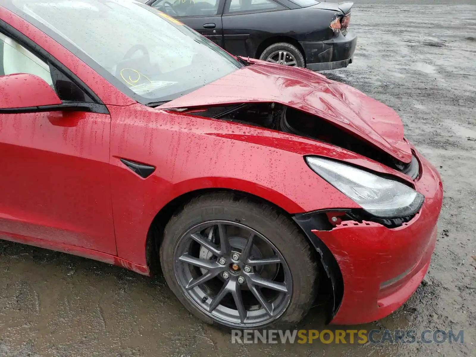 9 Photograph of a damaged car 5YJ3E1EB0MF838132 TESLA MODEL 3 2021