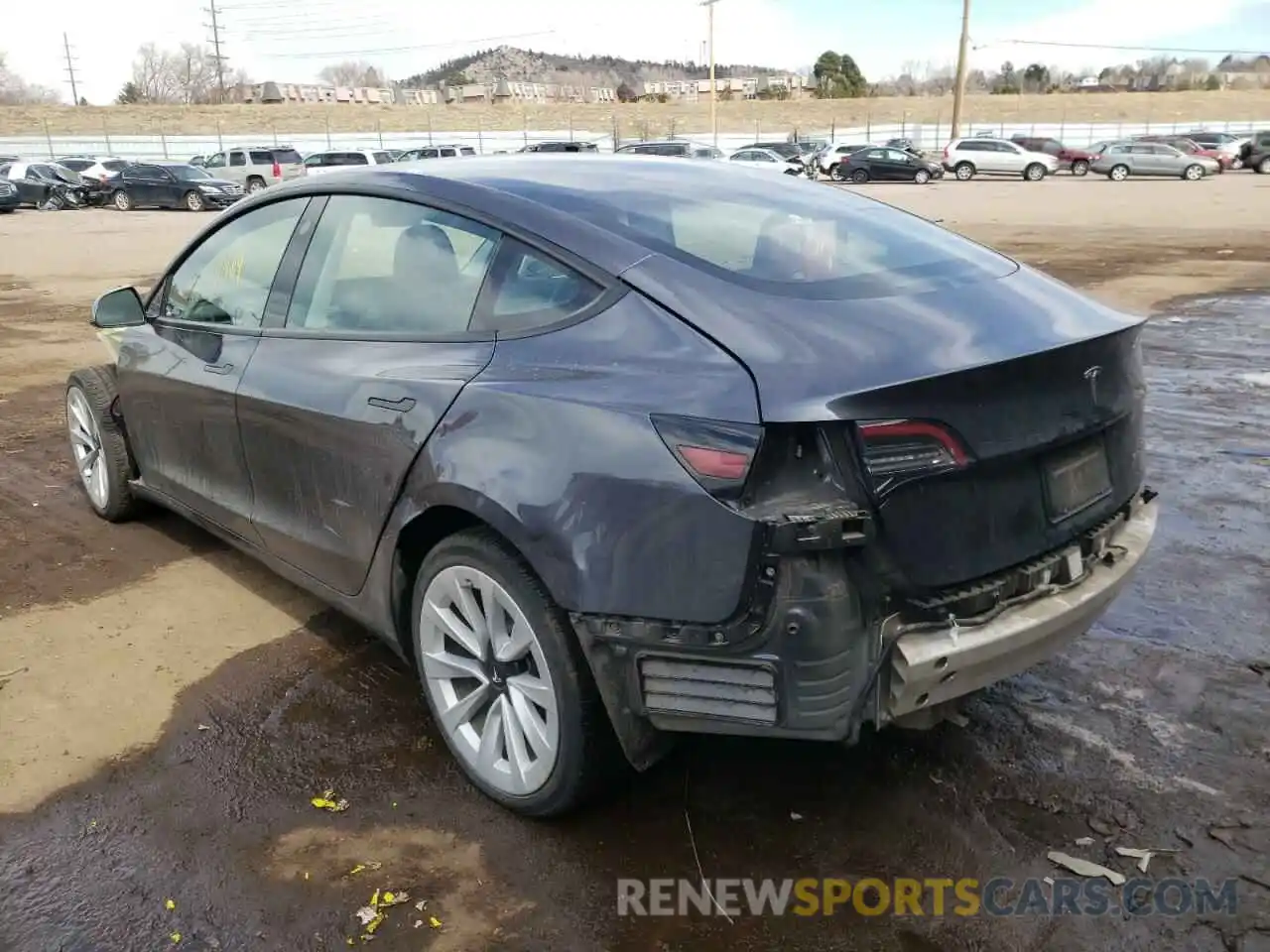 3 Photograph of a damaged car 5YJ3E1EB0MF868683 TESLA MODEL 3 2021