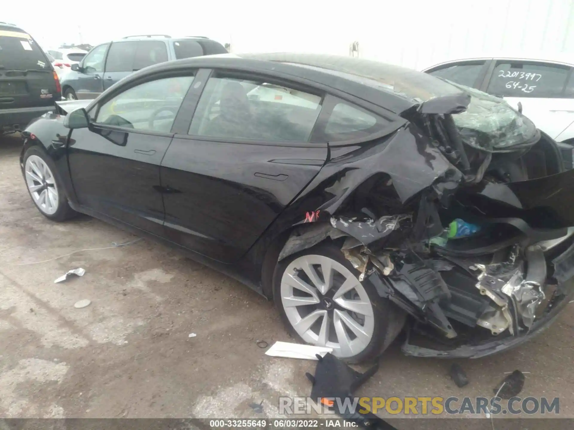 3 Photograph of a damaged car 5YJ3E1EB0MF901844 TESLA MODEL 3 2021