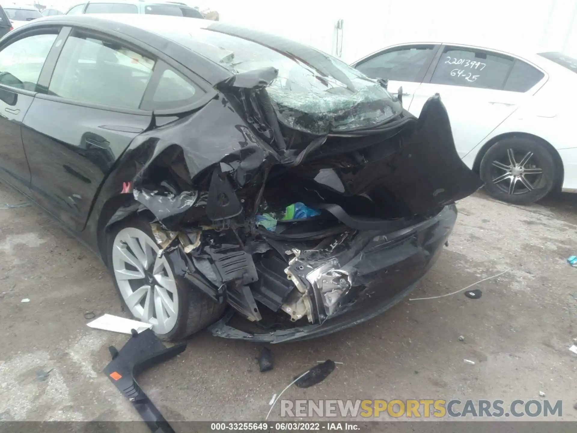 6 Photograph of a damaged car 5YJ3E1EB0MF901844 TESLA MODEL 3 2021