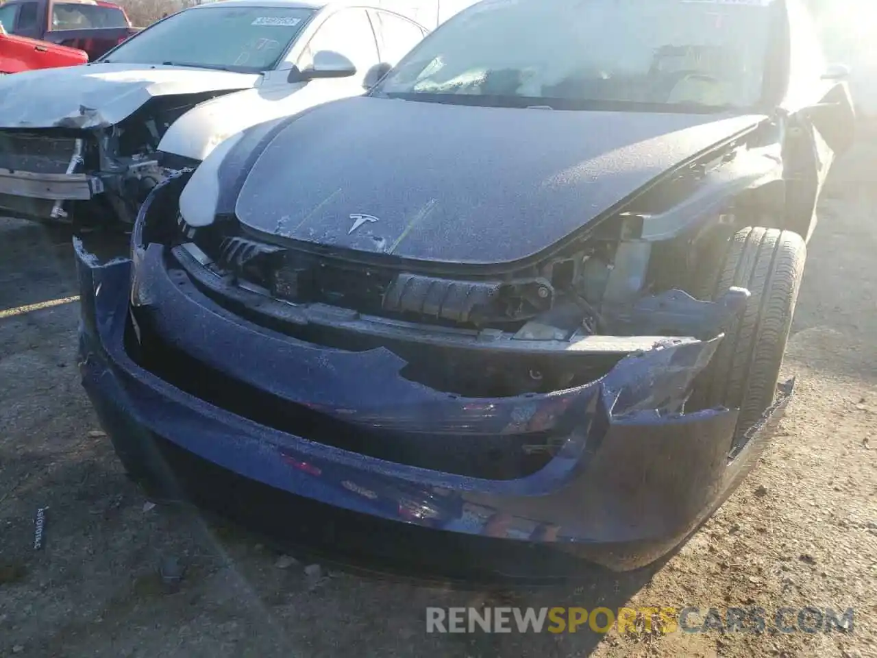 9 Photograph of a damaged car 5YJ3E1EB0MF903268 TESLA MODEL 3 2021