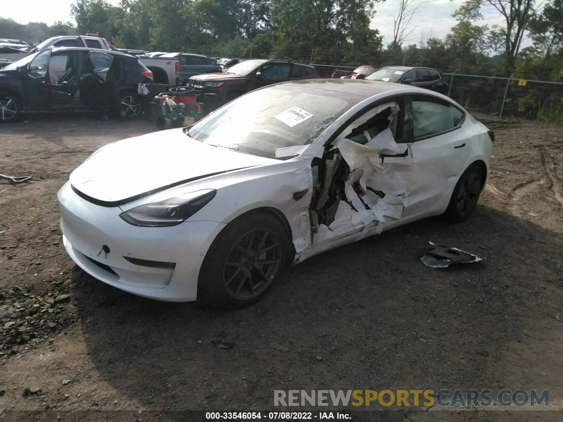 2 Фотография поврежденного автомобиля 5YJ3E1EB0MF928218 TESLA MODEL 3 2021