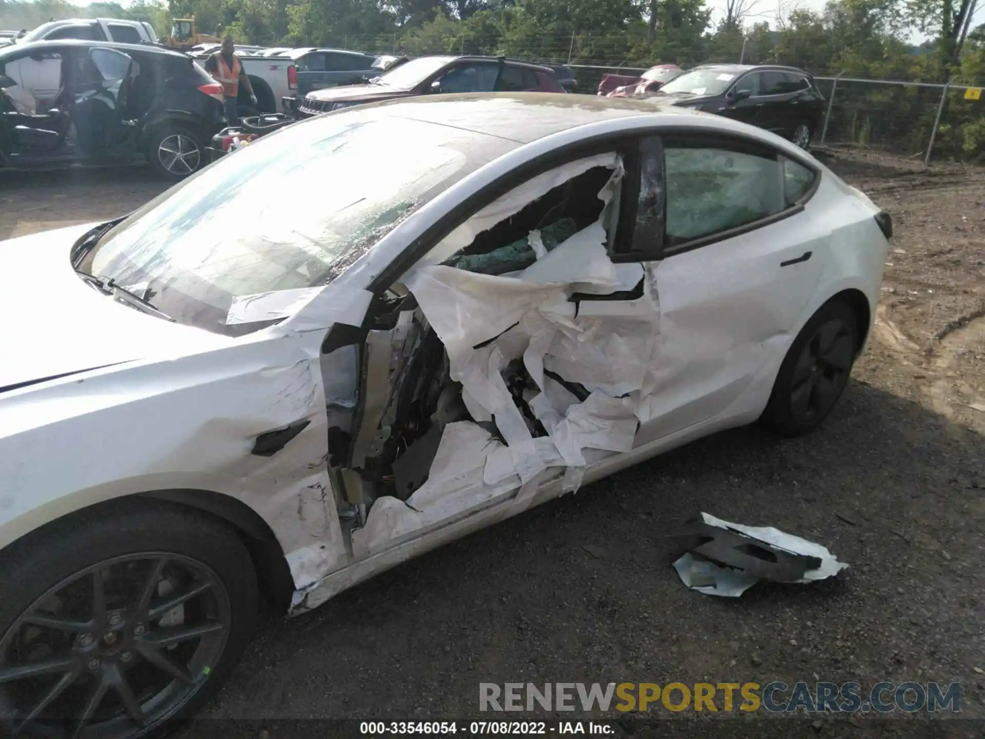 6 Photograph of a damaged car 5YJ3E1EB0MF928218 TESLA MODEL 3 2021