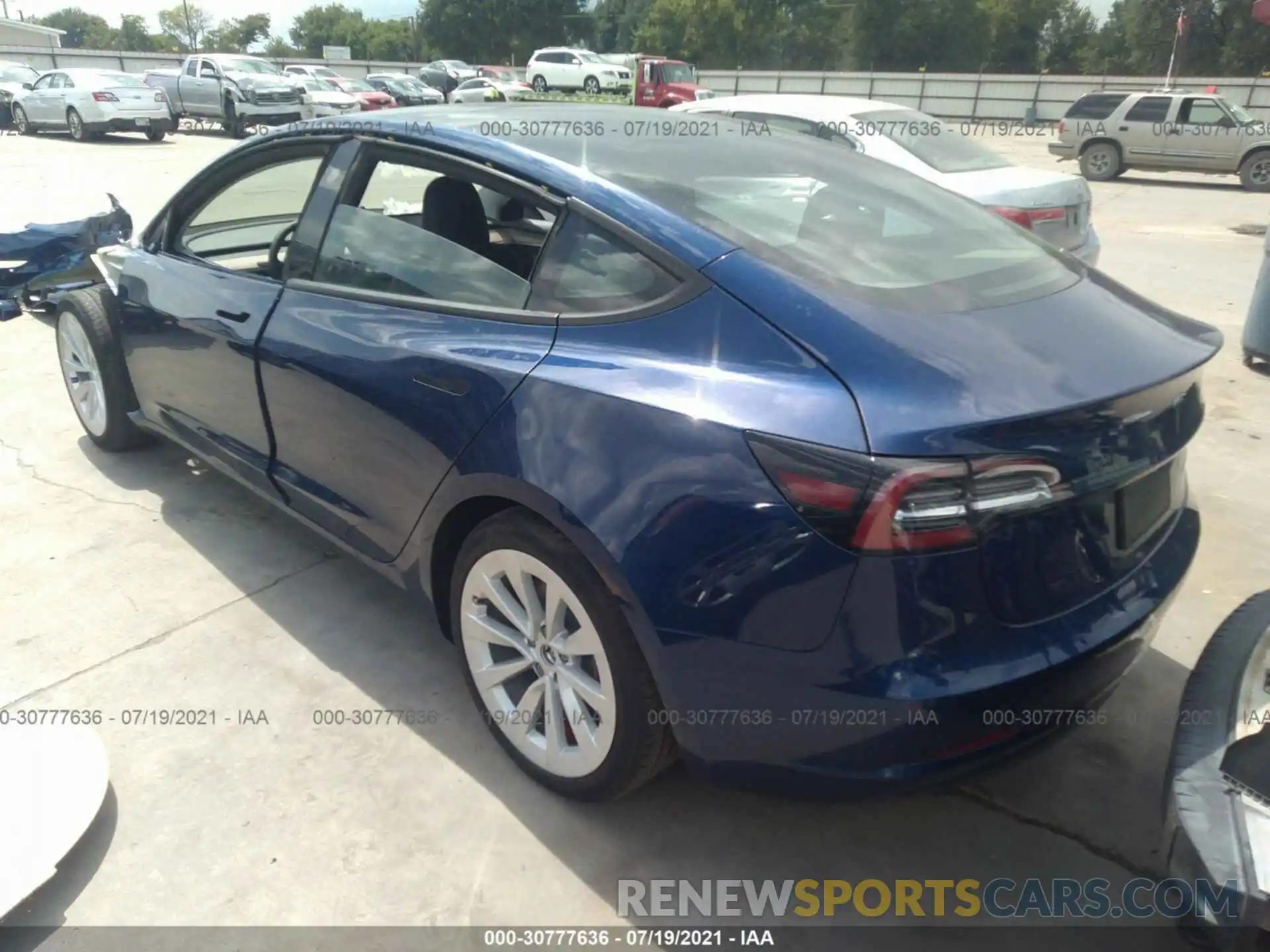 3 Photograph of a damaged car 5YJ3E1EB0MF960568 TESLA MODEL 3 2021