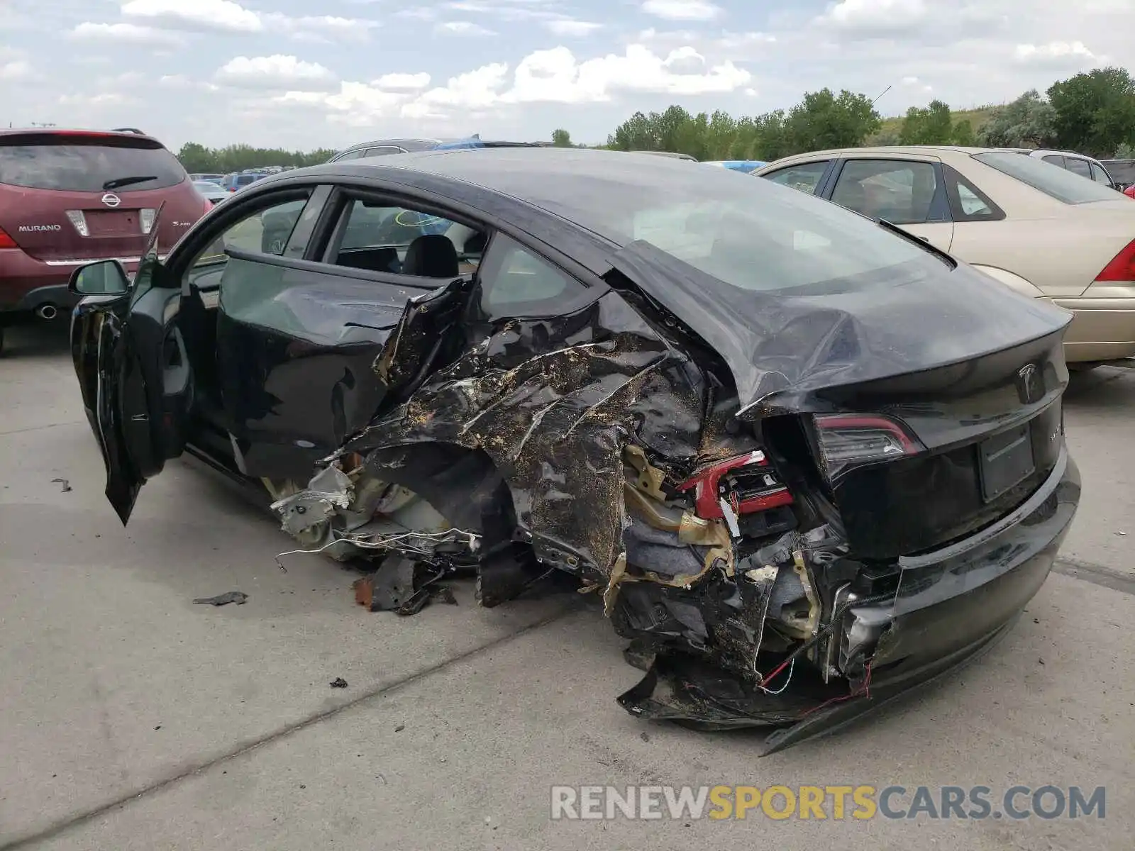 3 Photograph of a damaged car 5YJ3E1EB0MF974549 TESLA MODEL 3 2021