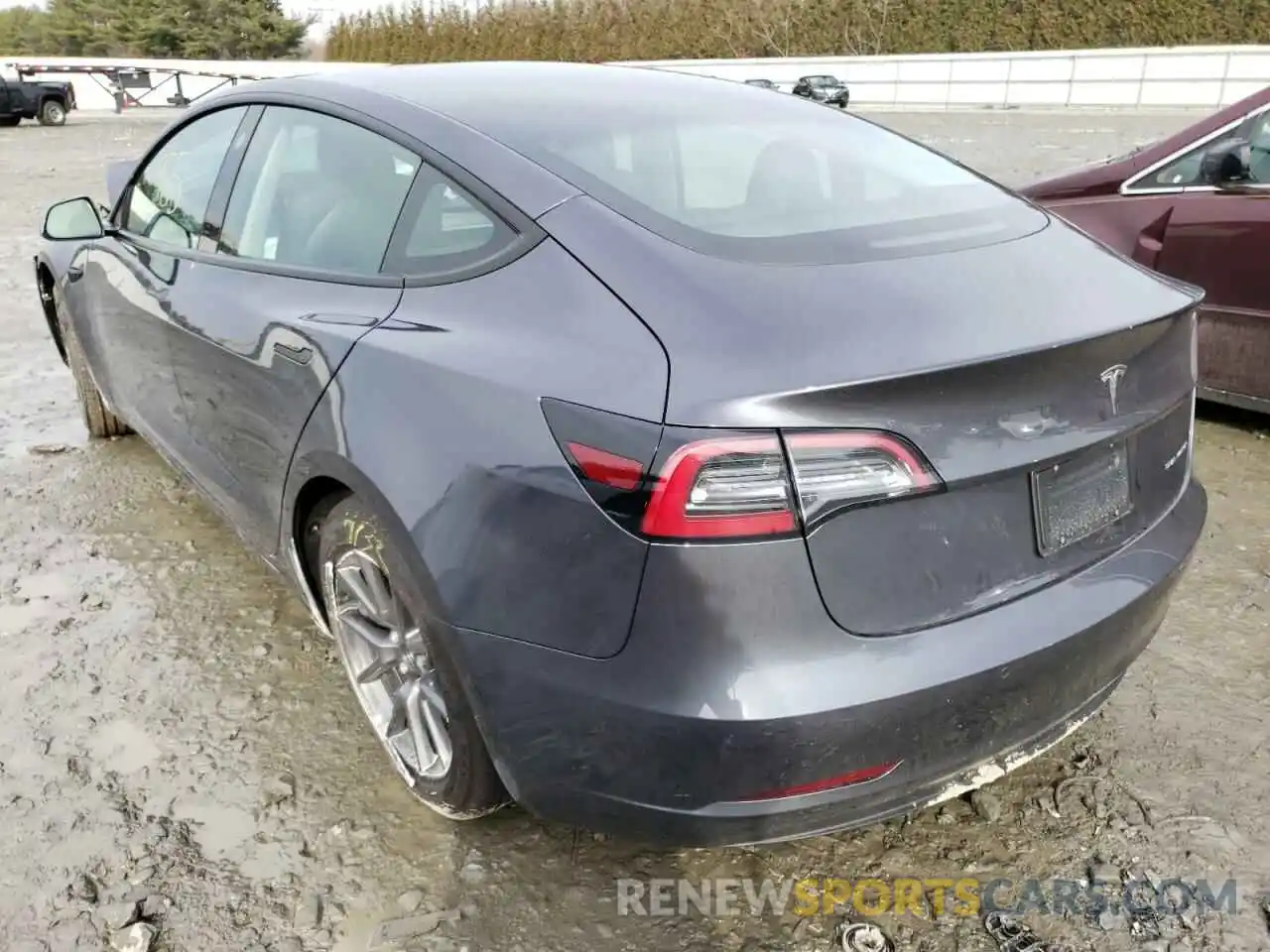 3 Фотография поврежденного автомобиля 5YJ3E1EB0MF974650 TESLA MODEL 3 2021