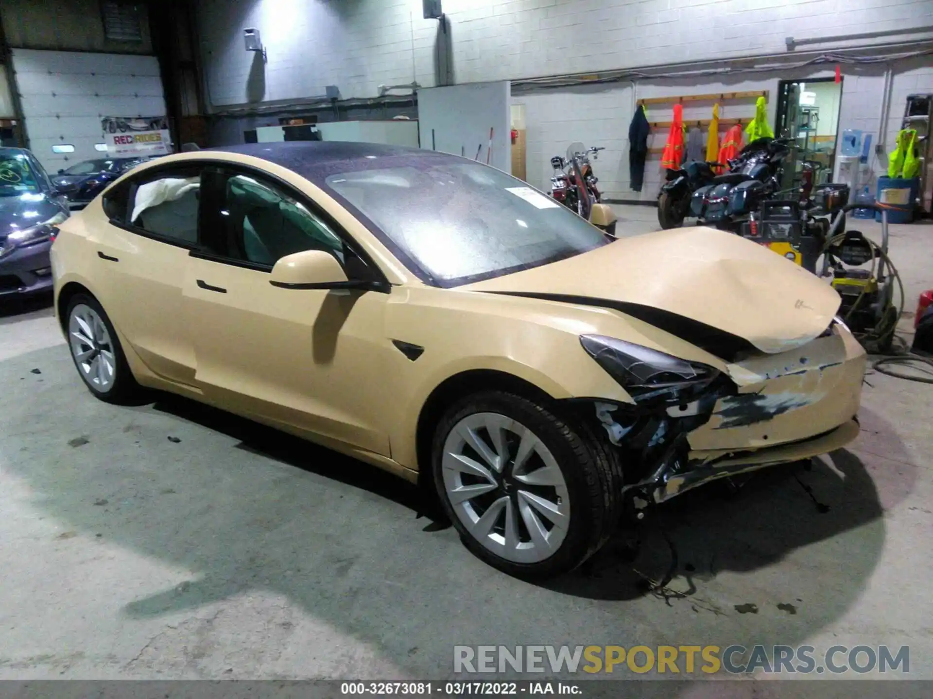 1 Photograph of a damaged car 5YJ3E1EB0MF975474 TESLA MODEL 3 2021