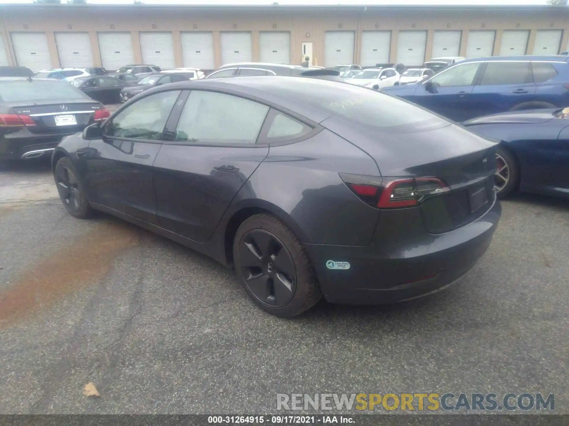 3 Photograph of a damaged car 5YJ3E1EB0MF979587 TESLA MODEL 3 2021