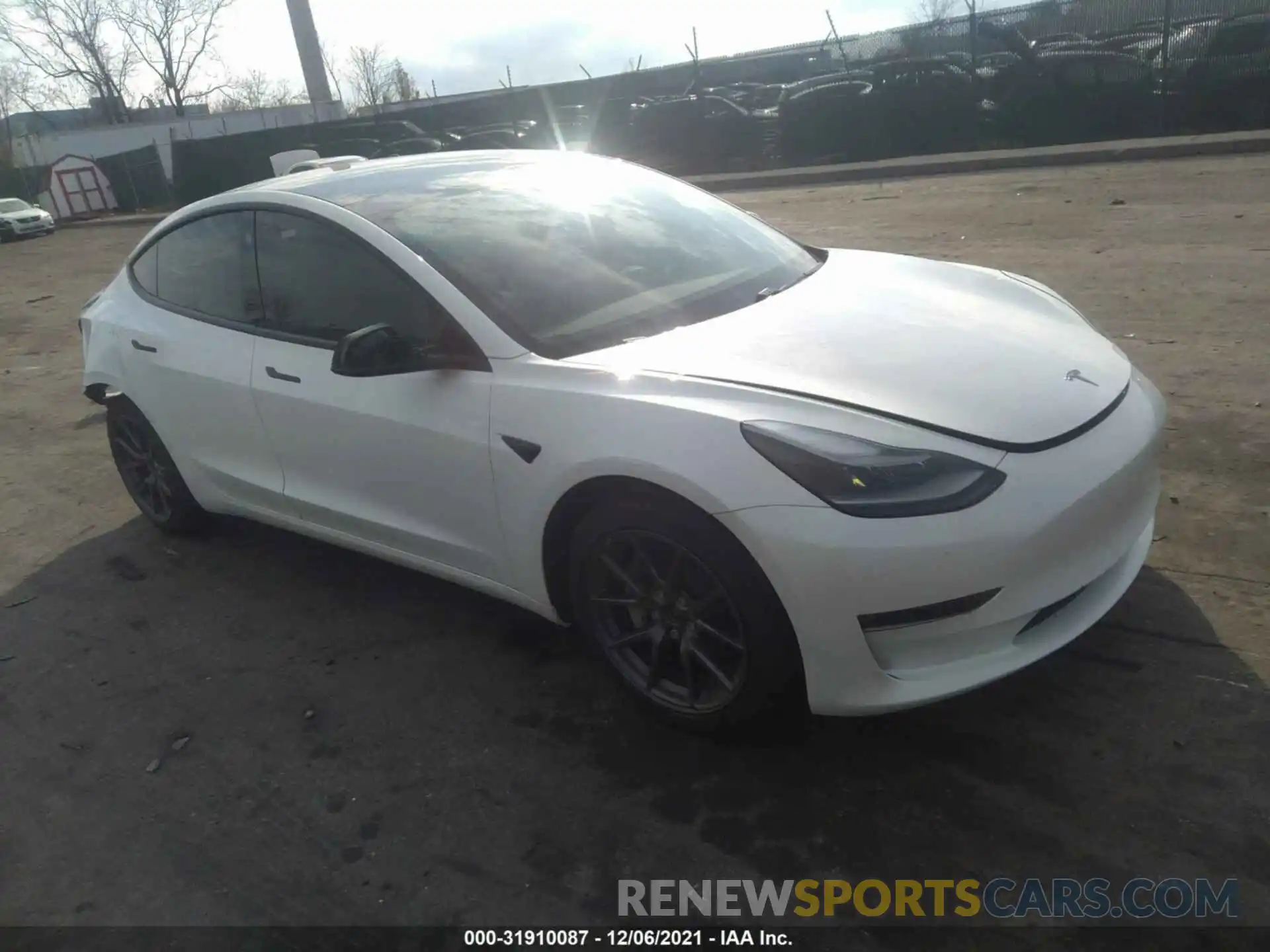 1 Photograph of a damaged car 5YJ3E1EB0MF984207 TESLA MODEL 3 2021