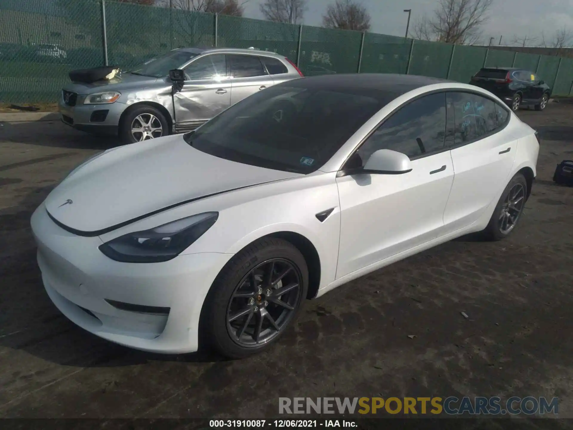 2 Фотография поврежденного автомобиля 5YJ3E1EB0MF984207 TESLA MODEL 3 2021