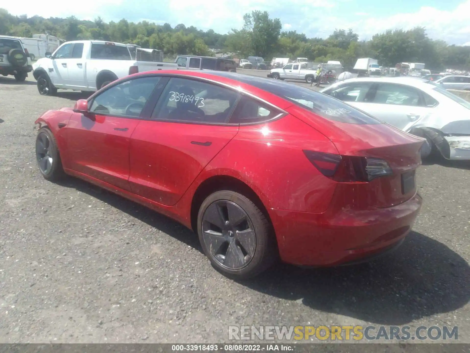 3 Photograph of a damaged car 5YJ3E1EB0MF992260 TESLA MODEL 3 2021