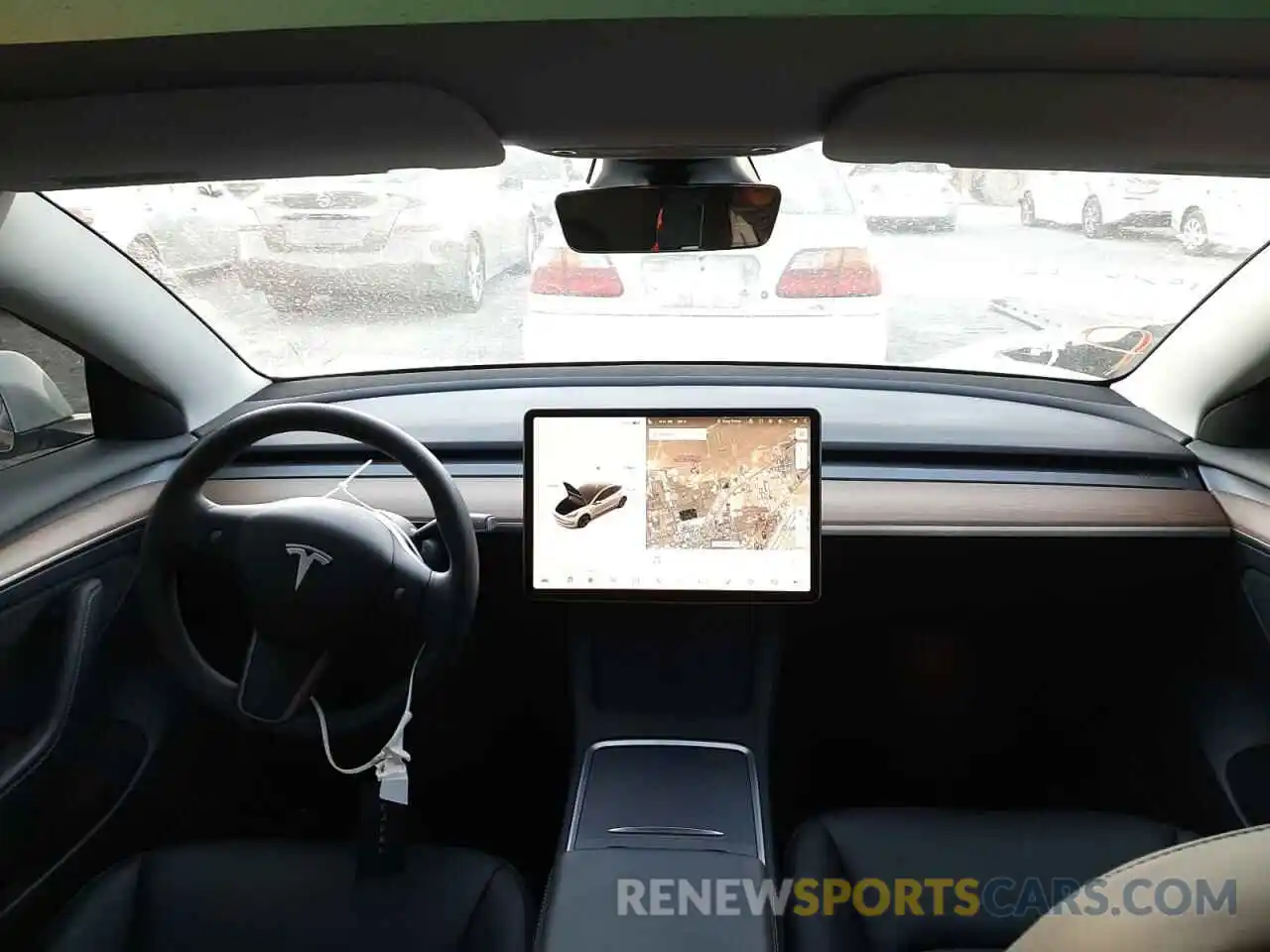 9 Photograph of a damaged car 5YJ3E1EB1MF002023 TESLA MODEL 3 2021