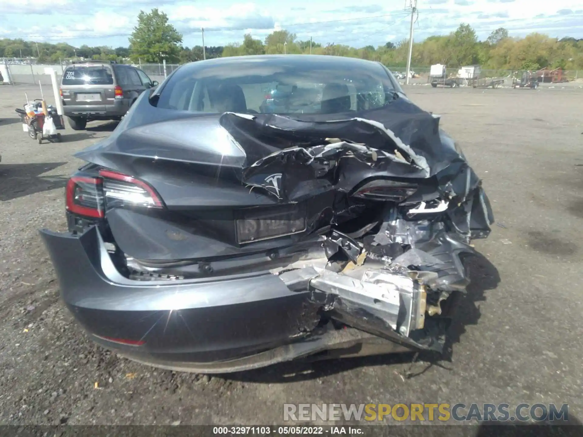 6 Photograph of a damaged car 5YJ3E1EB1MF035684 TESLA MODEL 3 2021