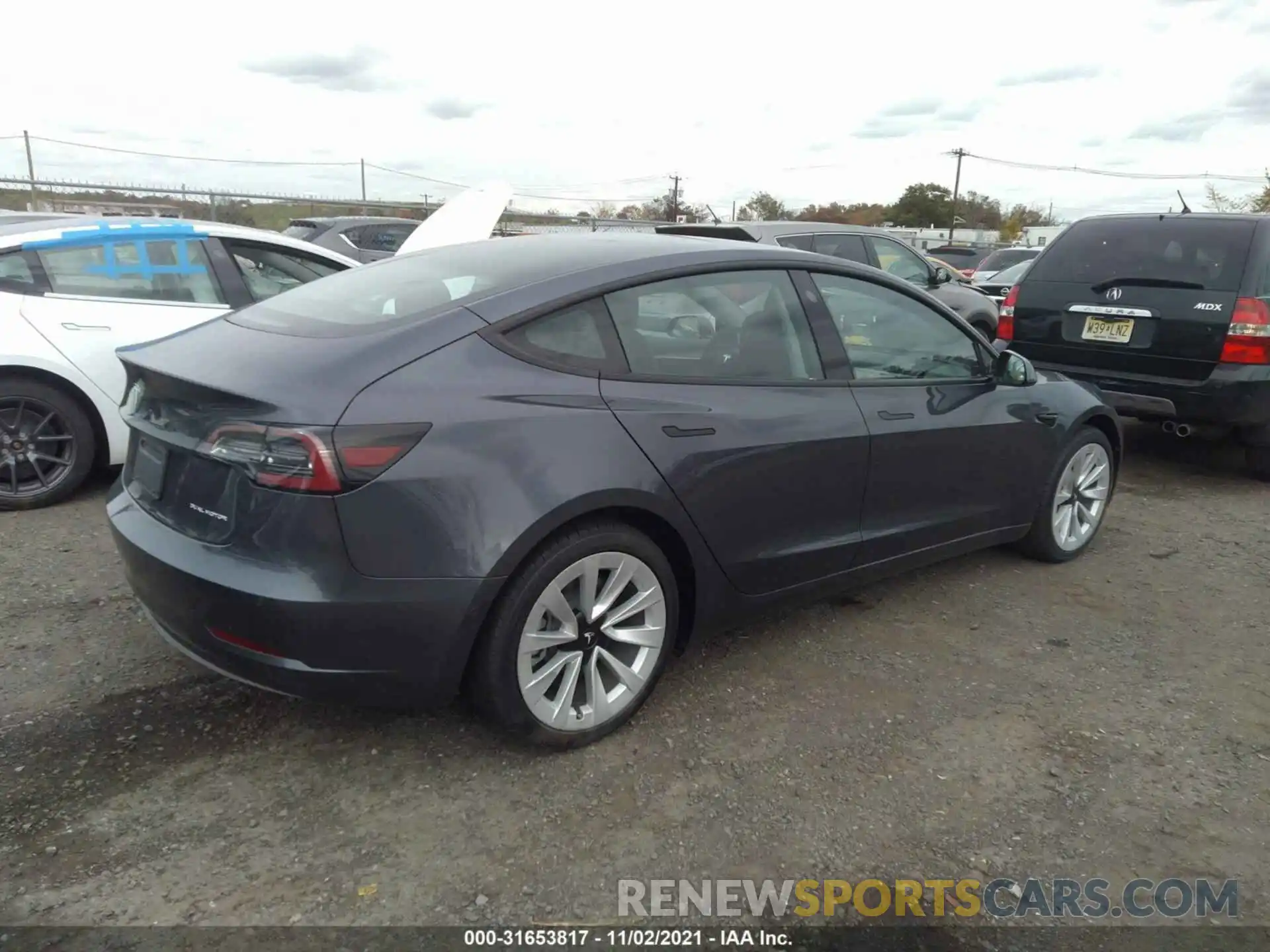 4 Фотография поврежденного автомобиля 5YJ3E1EB1MF045132 TESLA MODEL 3 2021