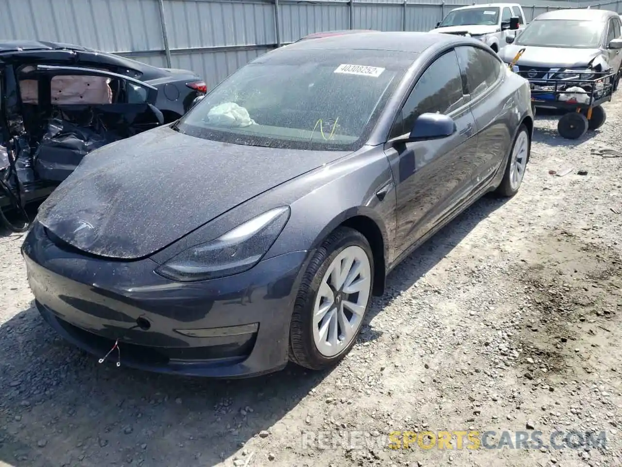 2 Фотография поврежденного автомобиля 5YJ3E1EB1MF056437 TESLA MODEL 3 2021