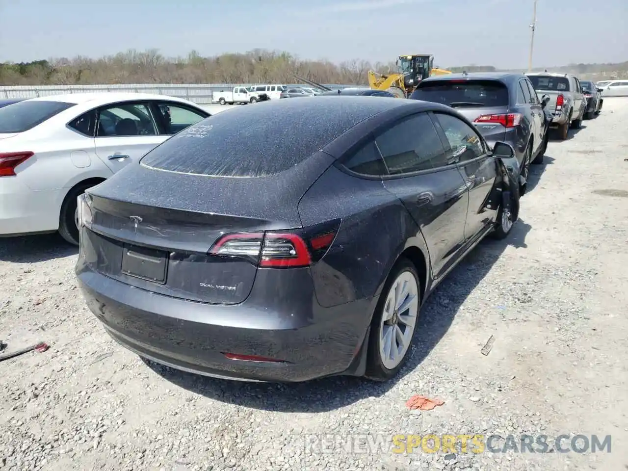 4 Фотография поврежденного автомобиля 5YJ3E1EB1MF056437 TESLA MODEL 3 2021