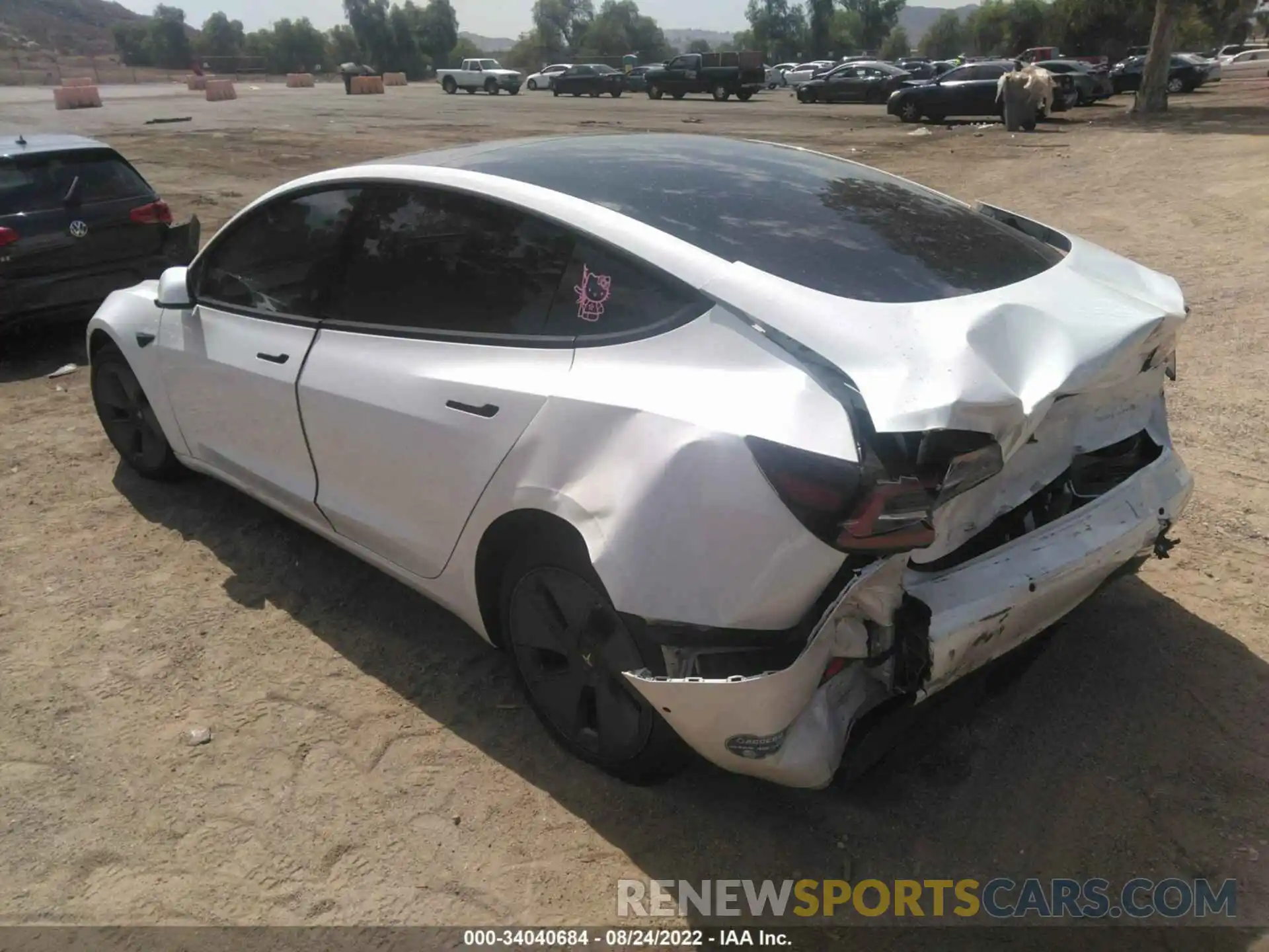 3 Photograph of a damaged car 5YJ3E1EB1MF872614 TESLA MODEL 3 2021