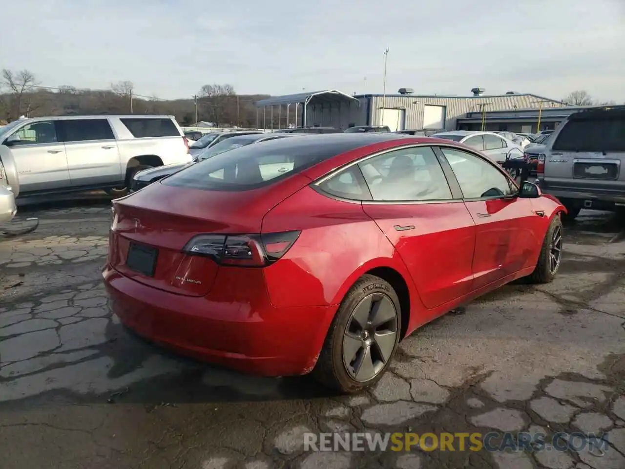 4 Фотография поврежденного автомобиля 5YJ3E1EB1MF924419 TESLA MODEL 3 2021