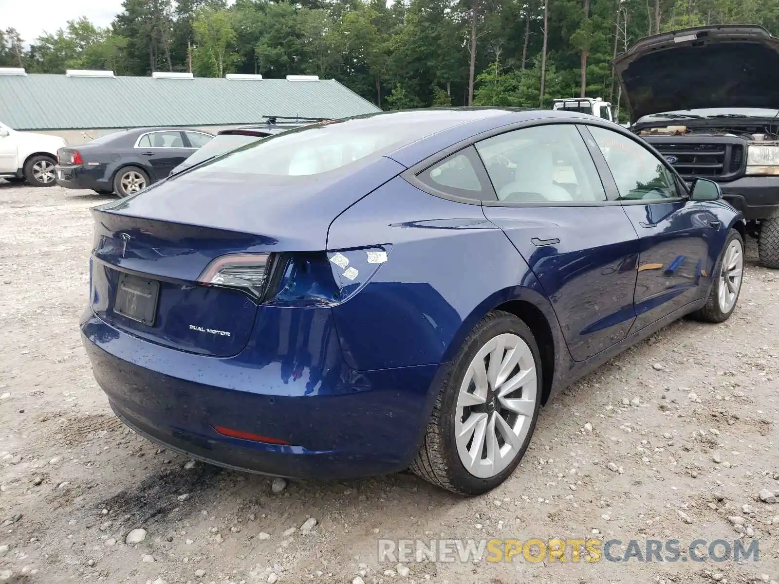 4 Фотография поврежденного автомобиля 5YJ3E1EB1MF924971 TESLA MODEL 3 2021