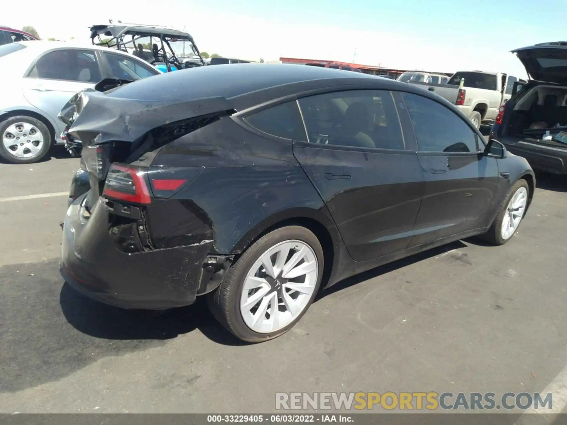 4 Фотография поврежденного автомобиля 5YJ3E1EB1MF925313 TESLA MODEL 3 2021