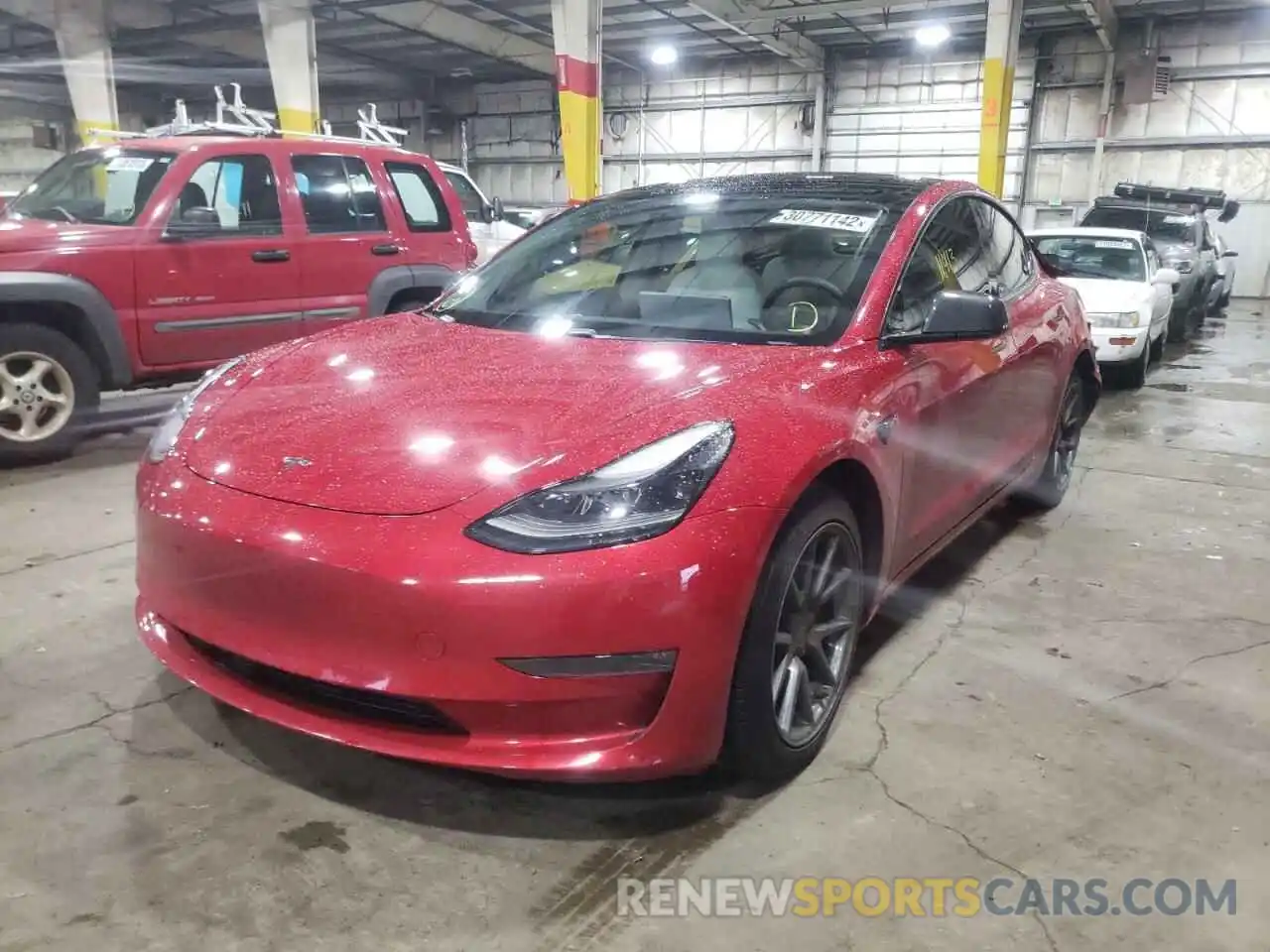 2 Фотография поврежденного автомобиля 5YJ3E1EB1MF981297 TESLA MODEL 3 2021