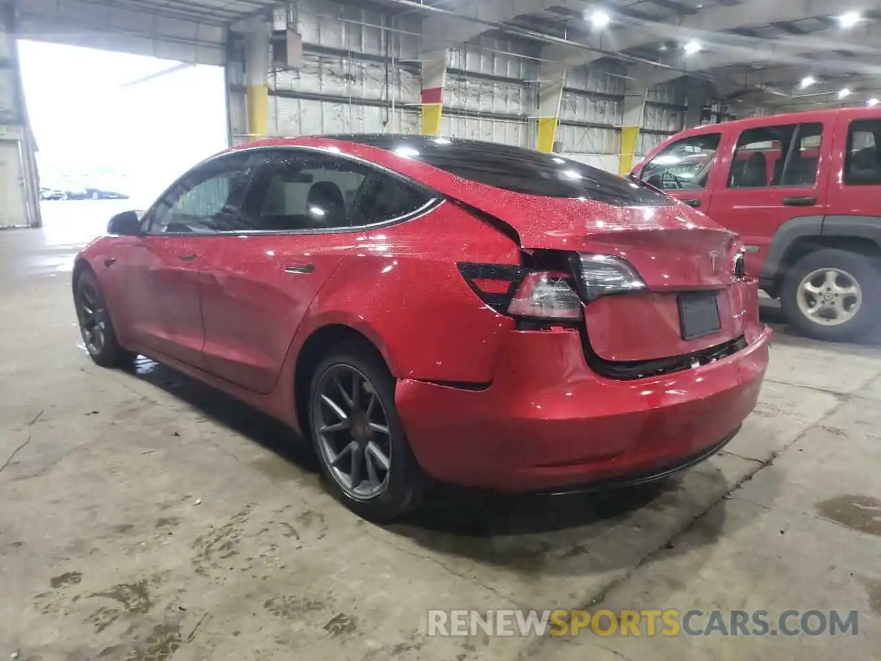 3 Photograph of a damaged car 5YJ3E1EB1MF981297 TESLA MODEL 3 2021