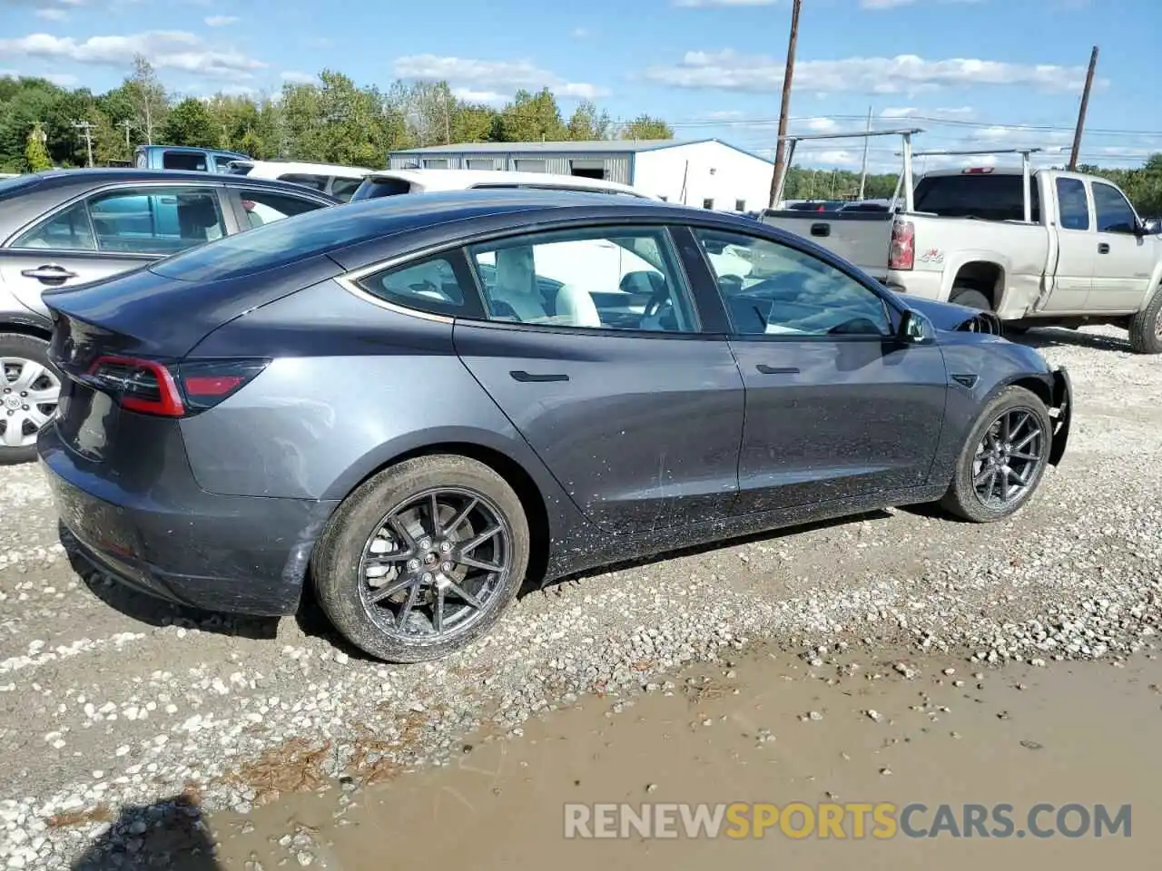 3 Photograph of a damaged car 5YJ3E1EB1MF993174 TESLA MODEL 3 2021