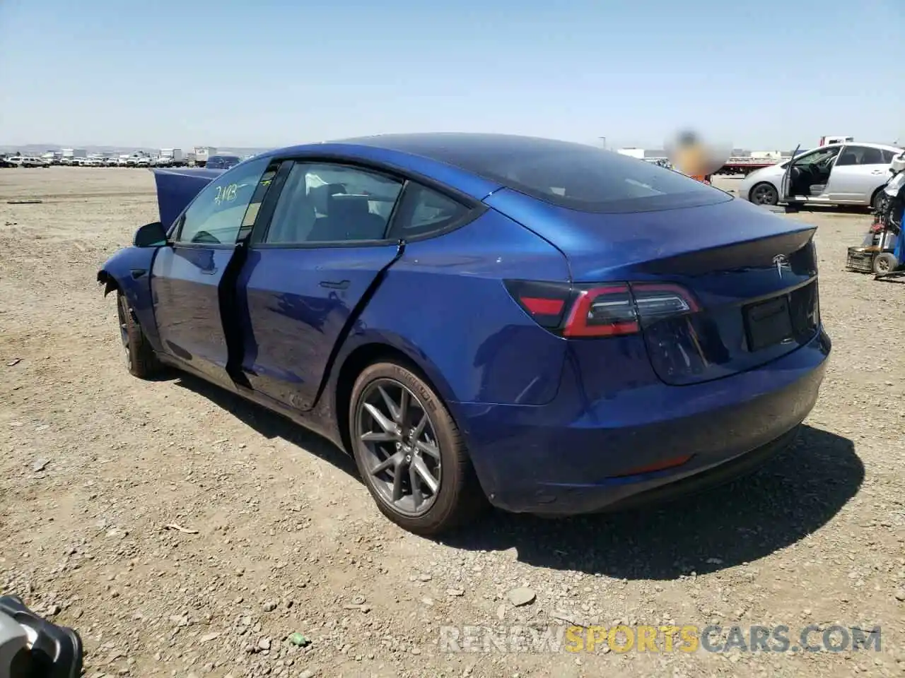 3 Photograph of a damaged car 5YJ3E1EB2MF003584 TESLA MODEL 3 2021