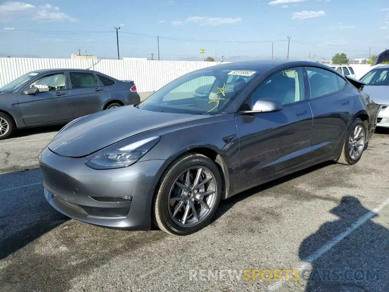 2 Фотография поврежденного автомобиля 5YJ3E1EB2MF006792 TESLA MODEL 3 2021