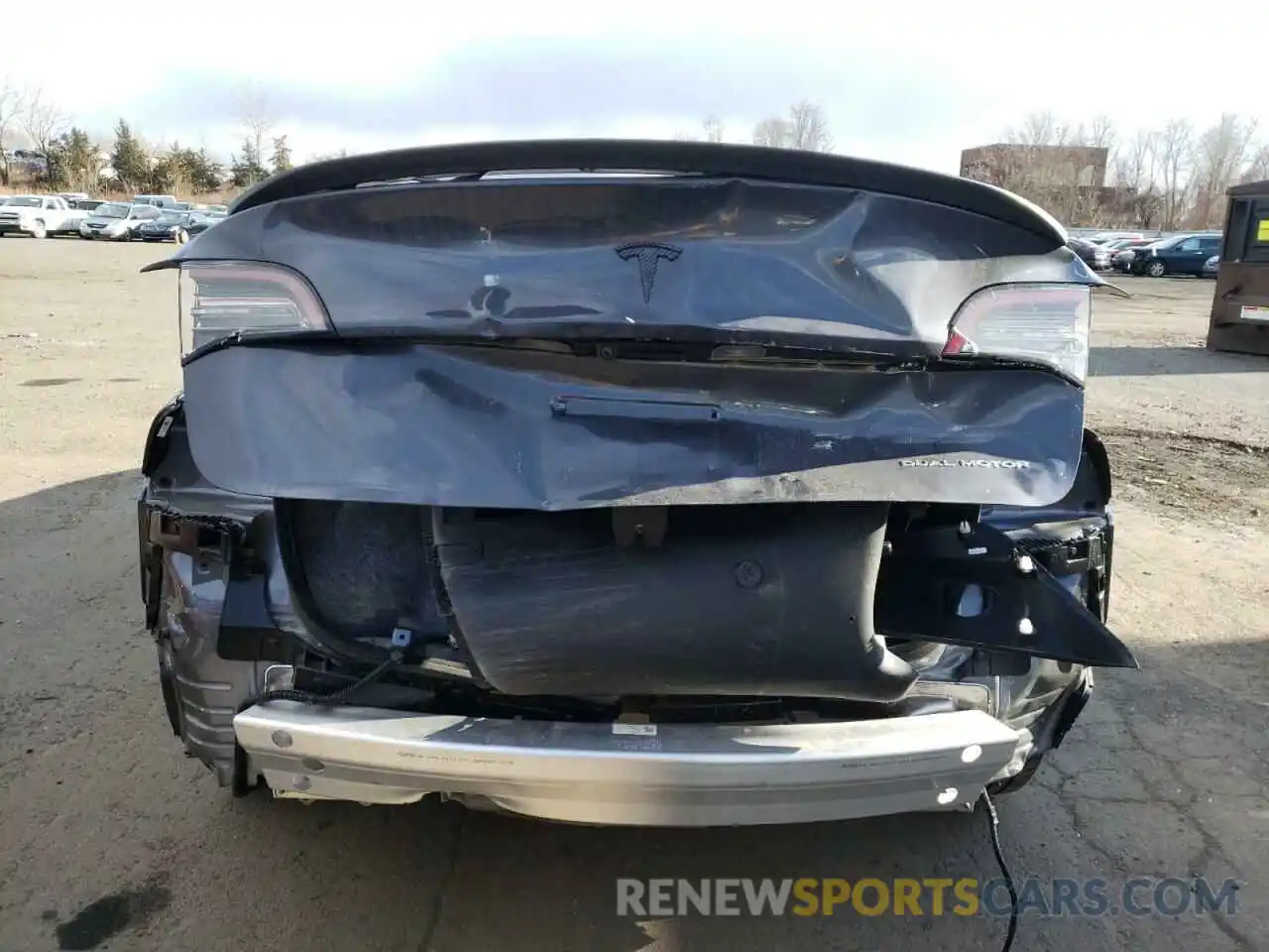 9 Photograph of a damaged car 5YJ3E1EB2MF027660 TESLA MODEL 3 2021