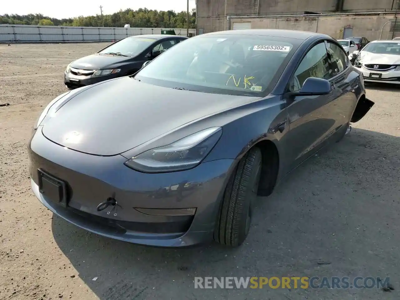 2 Фотография поврежденного автомобиля 5YJ3E1EB2MF049836 TESLA MODEL 3 2021