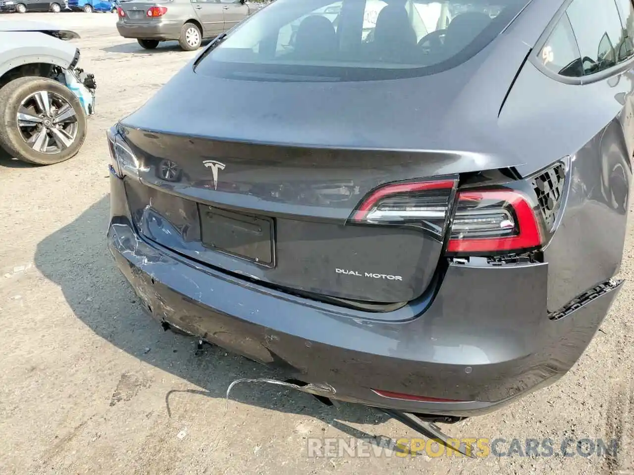 9 Фотография поврежденного автомобиля 5YJ3E1EB2MF049836 TESLA MODEL 3 2021