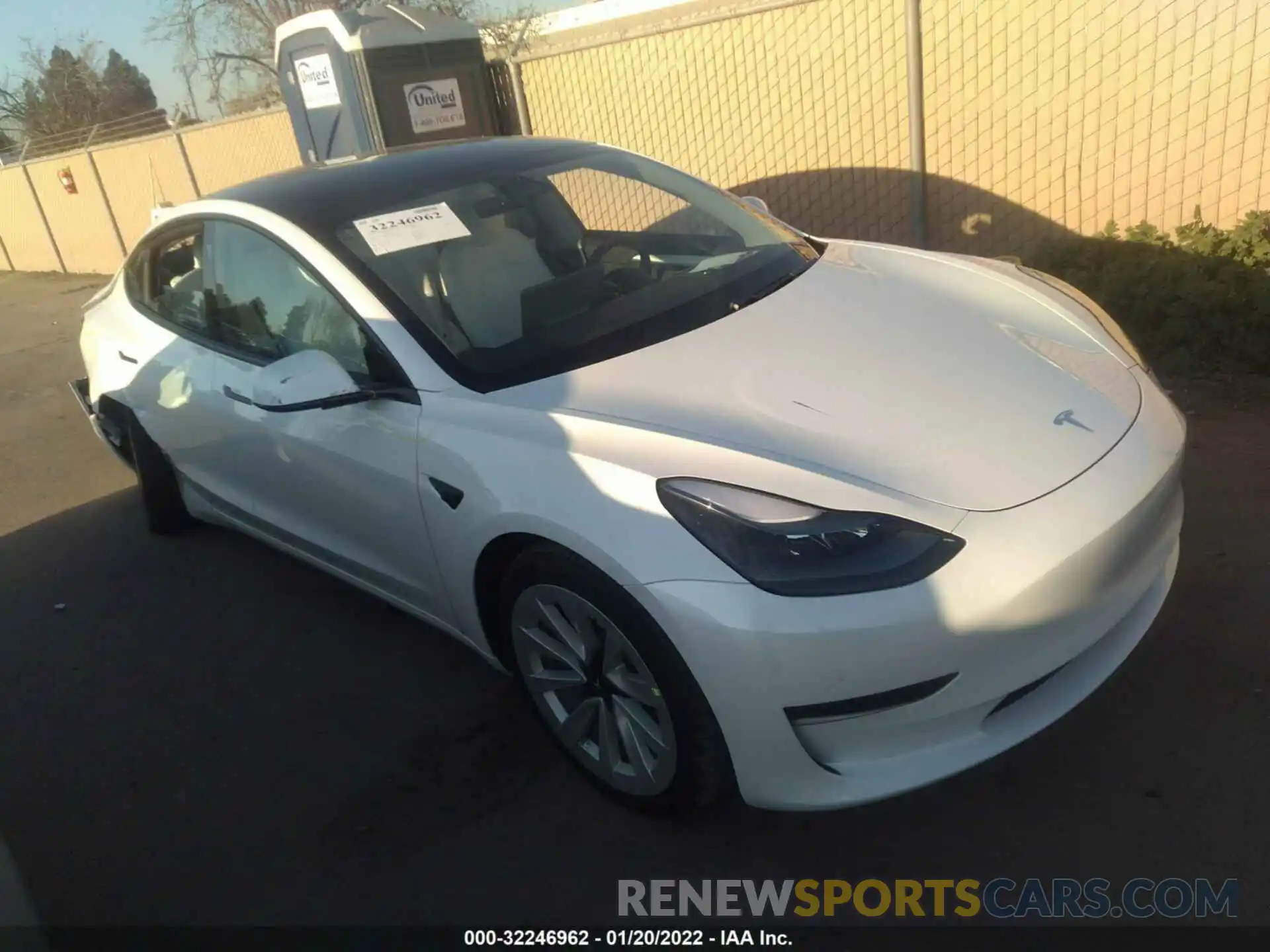 1 Photograph of a damaged car 5YJ3E1EB2MF078849 TESLA MODEL 3 2021