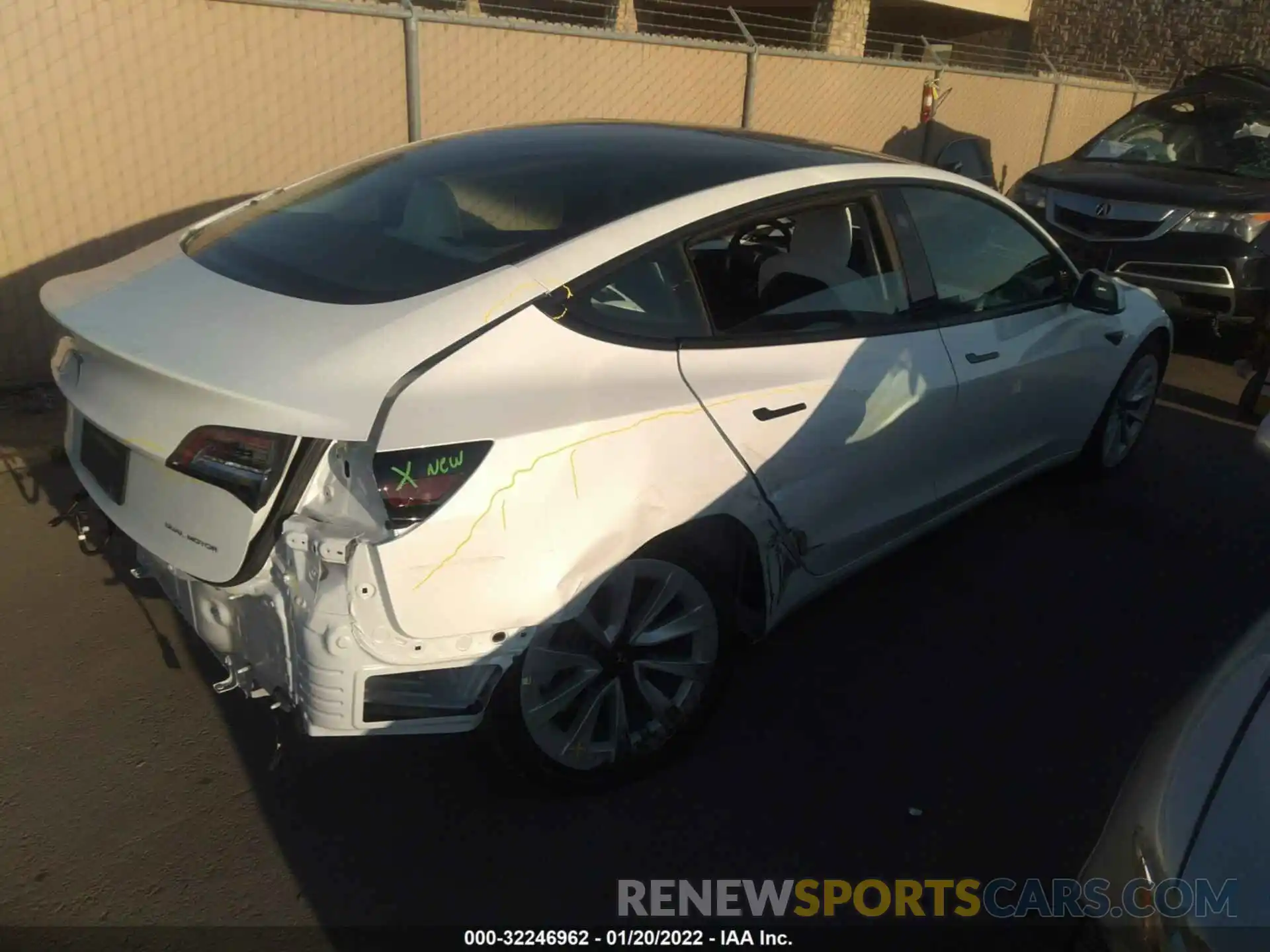 4 Photograph of a damaged car 5YJ3E1EB2MF078849 TESLA MODEL 3 2021