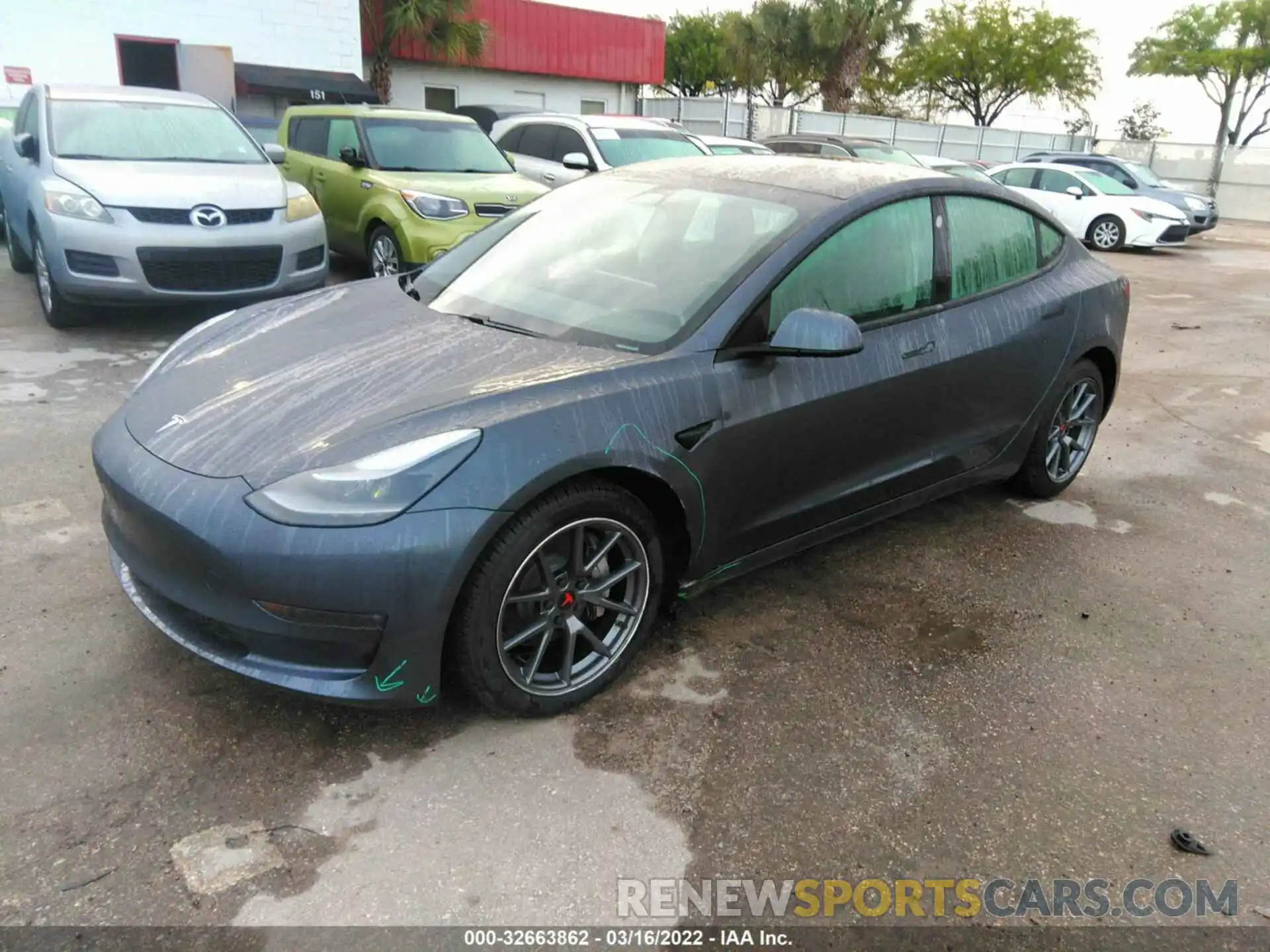 2 Фотография поврежденного автомобиля 5YJ3E1EB2MF085526 TESLA MODEL 3 2021