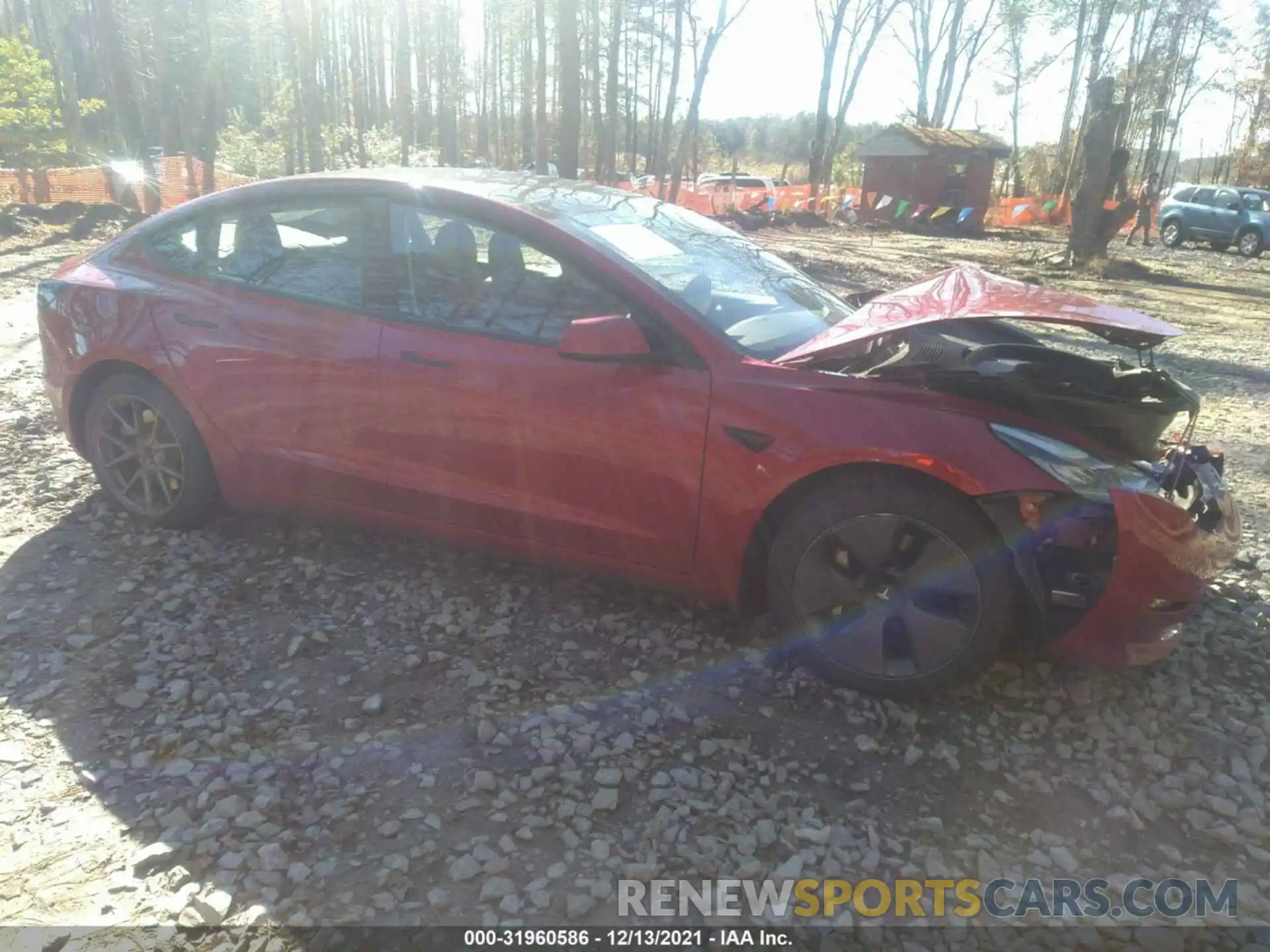 1 Photograph of a damaged car 5YJ3E1EB2MF848967 TESLA MODEL 3 2021