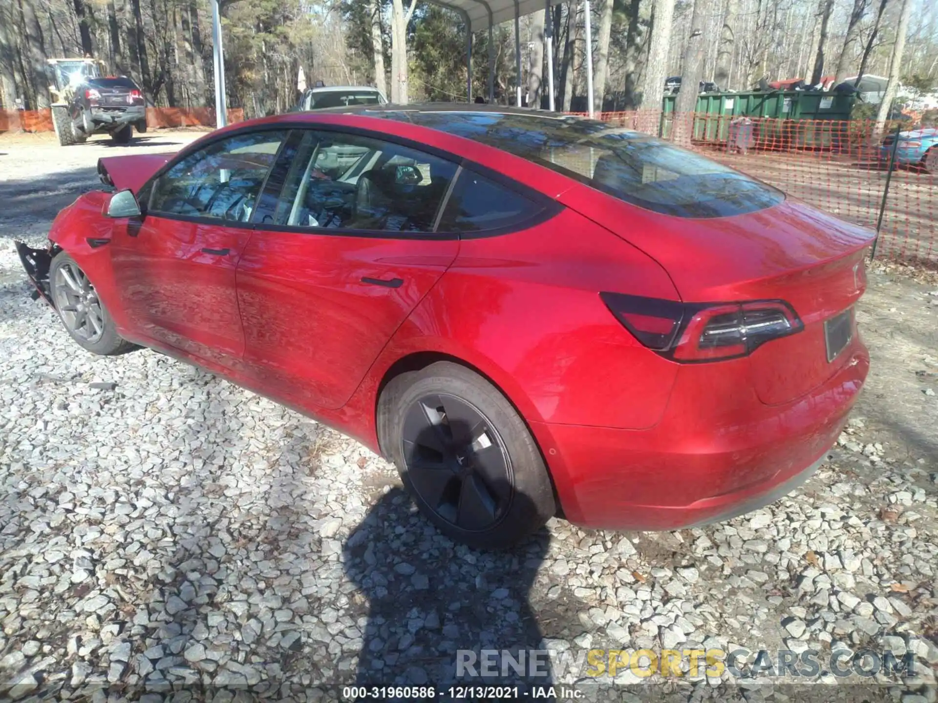 3 Photograph of a damaged car 5YJ3E1EB2MF848967 TESLA MODEL 3 2021