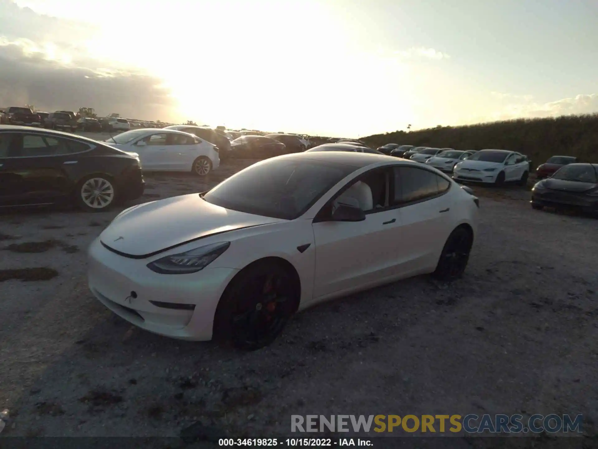 2 Photograph of a damaged car 5YJ3E1EB2MF849939 TESLA MODEL 3 2021